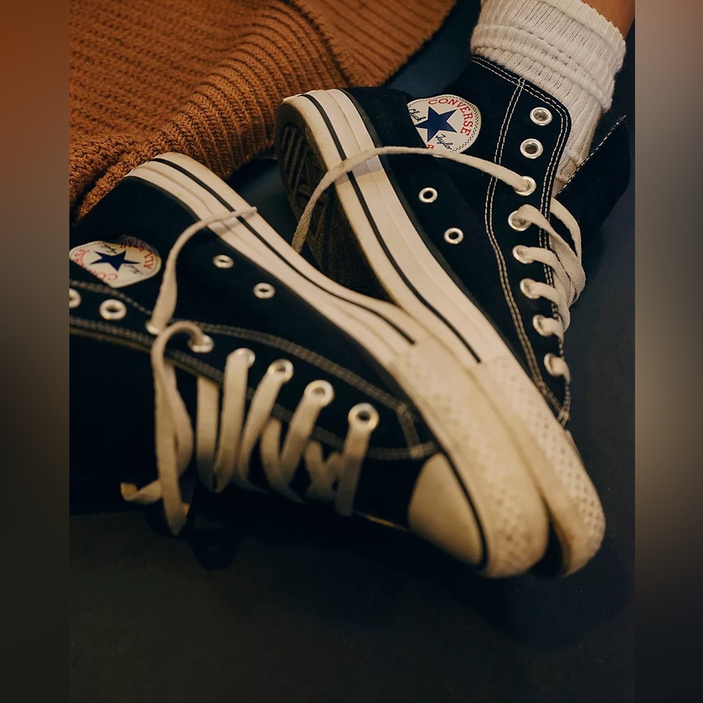 black high top converse